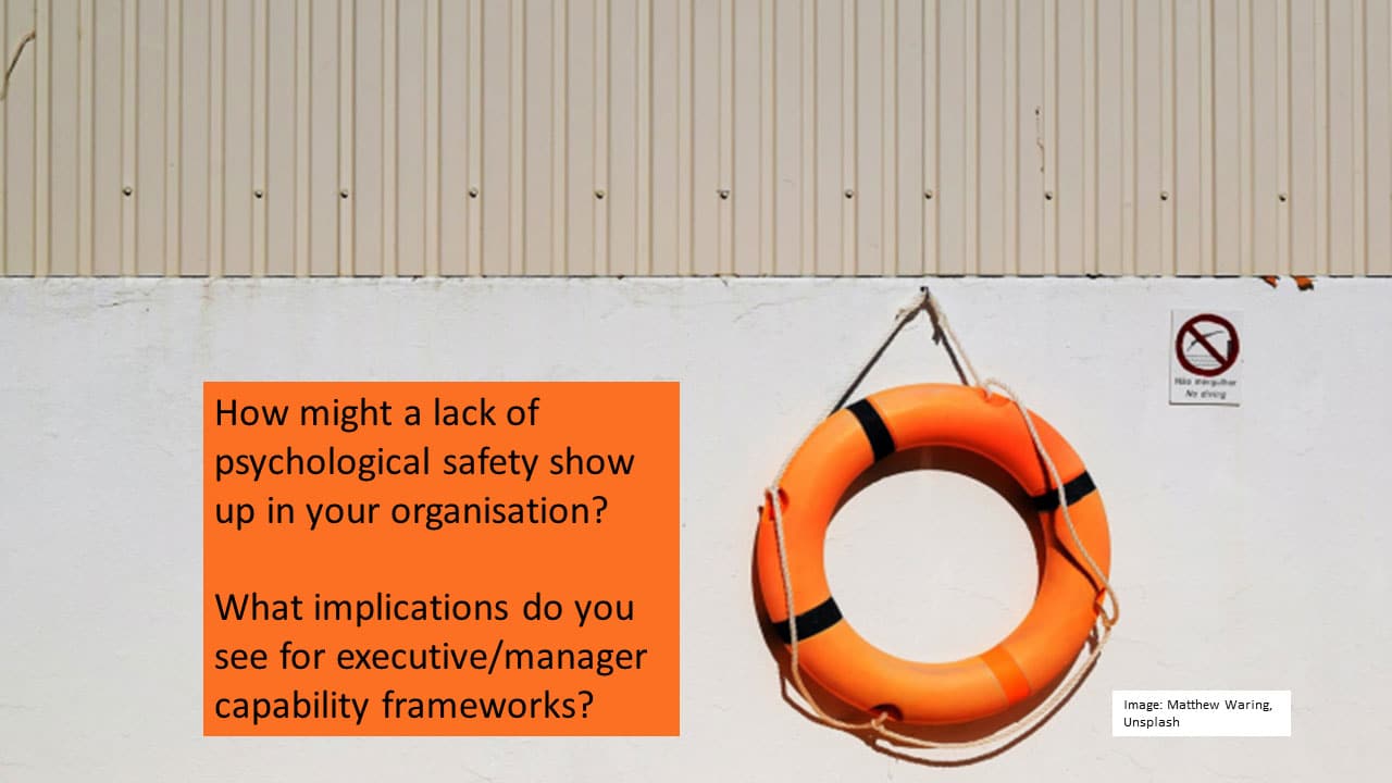 Psych safety as life bouy