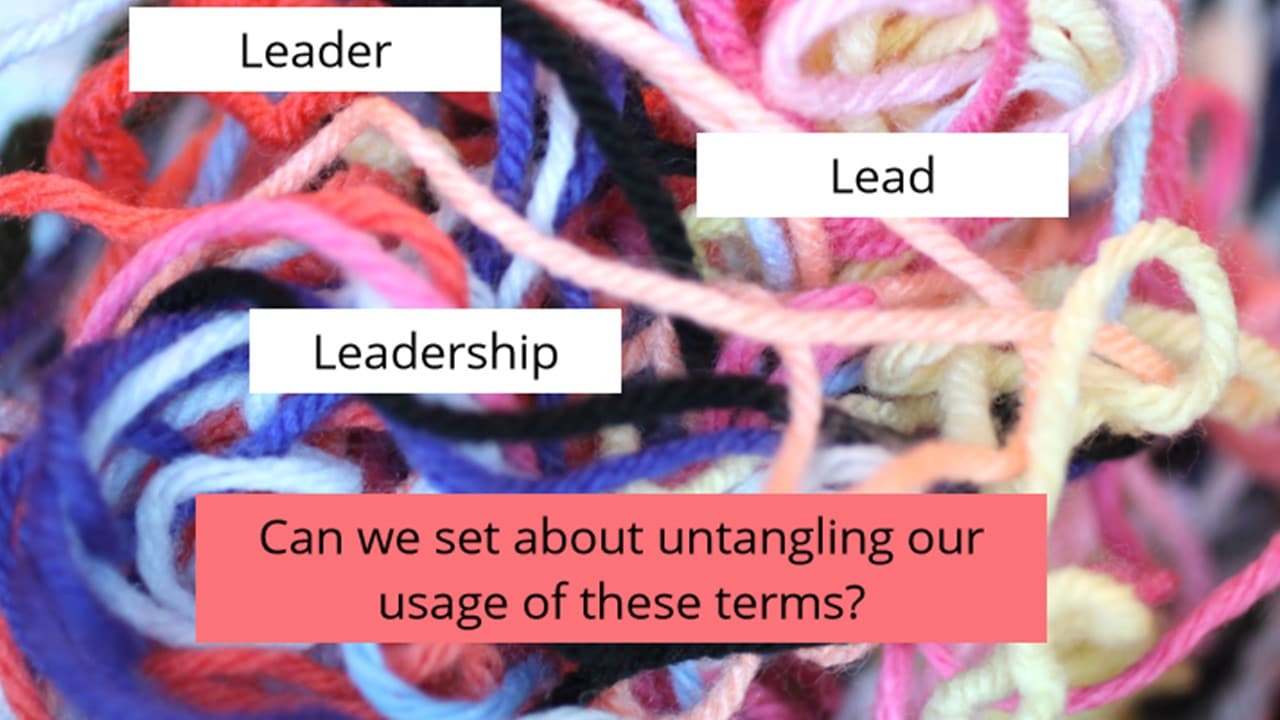 Language around Leadership